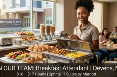 Breakfast Attendant ( –  Hourly) | Devens, MA