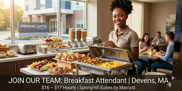 Breakfast Attendant ( –  Hourly) | Devens, MA