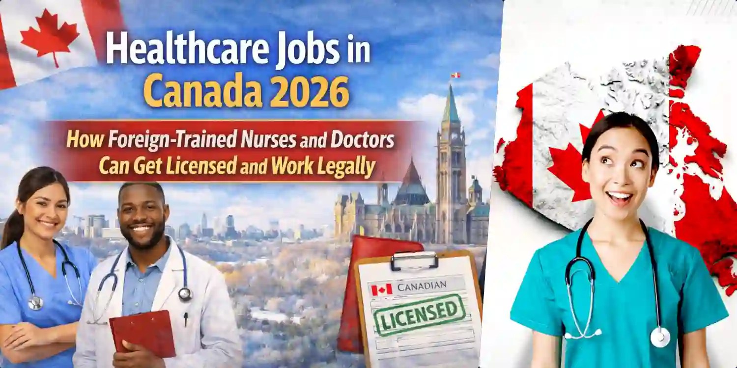 Healthcare Jobs in Canada 2026: How Foreign-Trained Nurses and Doctors Can Get Licensed and Work Legally – Work $ Study Abroad